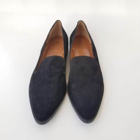 Aquatalia Golda Black Suede Loafer Sz 8.5 - Picture 5 of 8